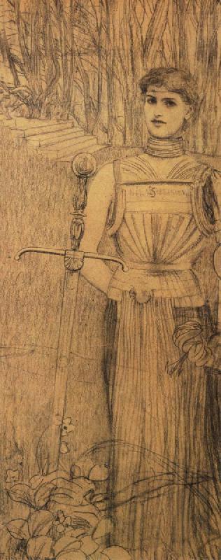 Fernand Khnopff Design for frontispiece for the works of Auguste Villiers de L Isle-d-Adam china oil painting image